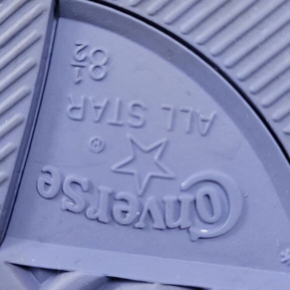 Converse All Star Chuck Taylor Hi-Top Metallic purple gloss Sneaker women's 10.5 - Picture 11 of 12